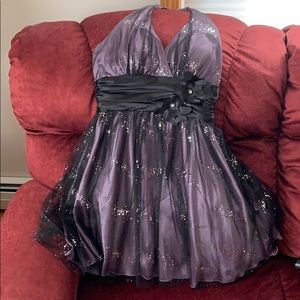 Purple dress with sparkles